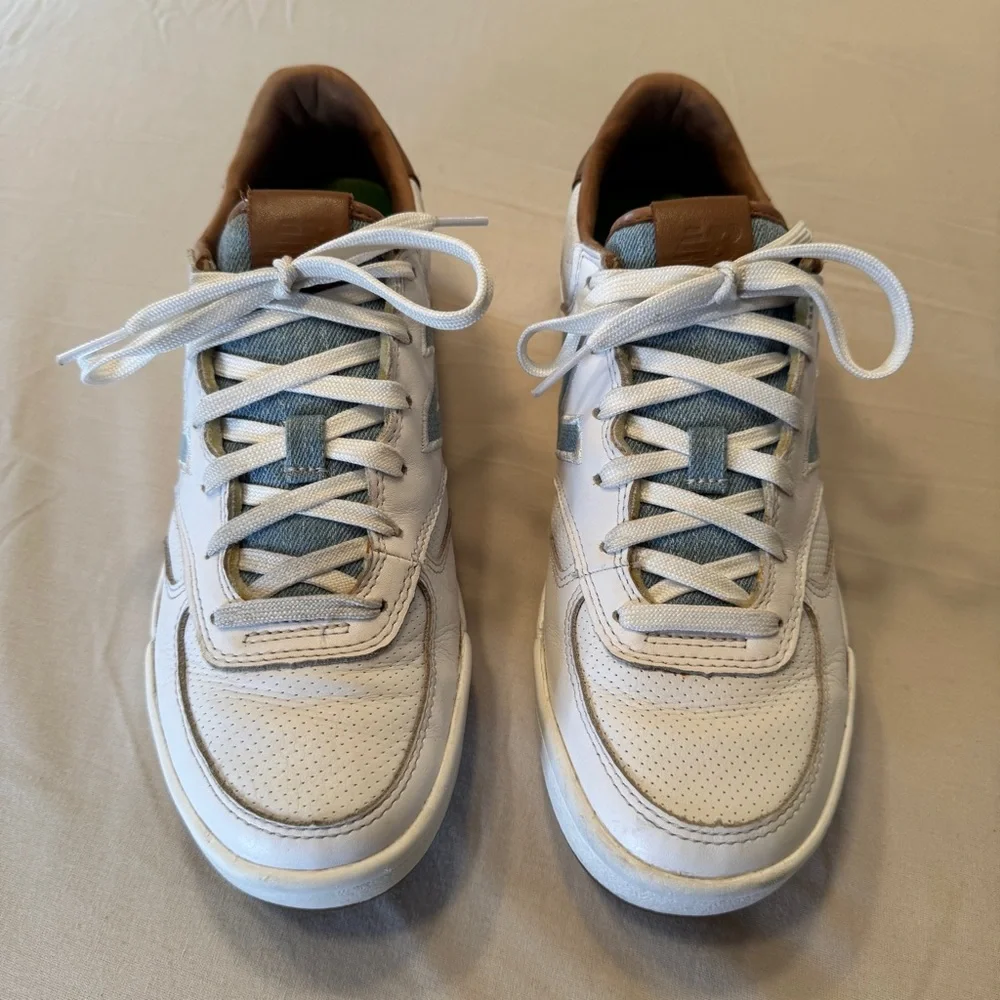 New Balance Revlite White, Brown and Jean  Sneakers Size 9 - Picture 5 of 10